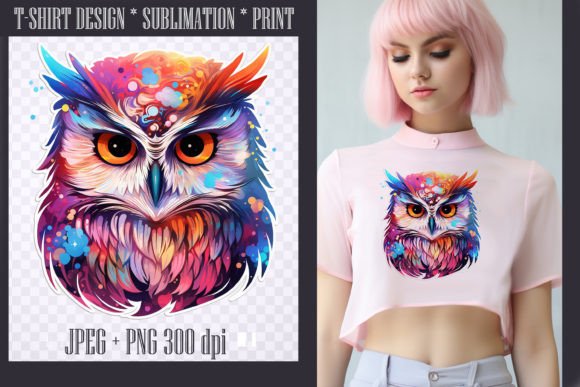 Download Bright Watercolor Owl ,transparent PNG - Premium Resources